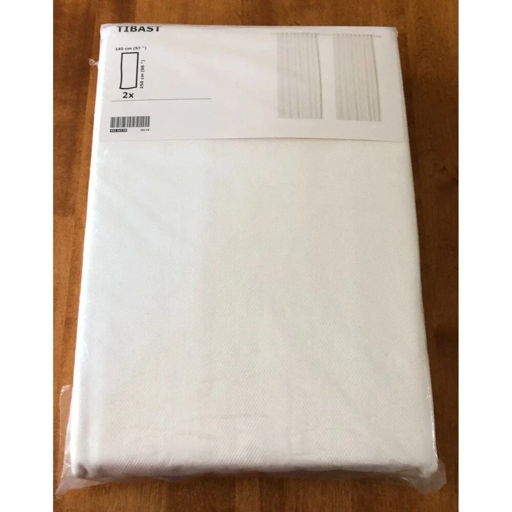 Ikea Tibast Curtains 2 Panels 1 pair 57